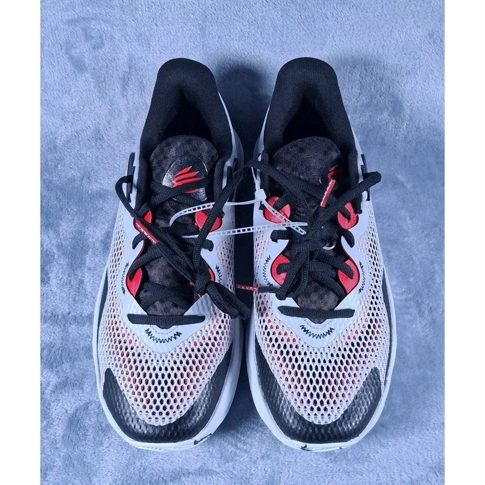 Under Armour Curry Splash 24 Men's 10  Sneaker Halo Grey Black Red 3027636-101